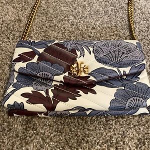 Tory Burch crossbody.  Fits cell phone and other necessities. Gold hardware.